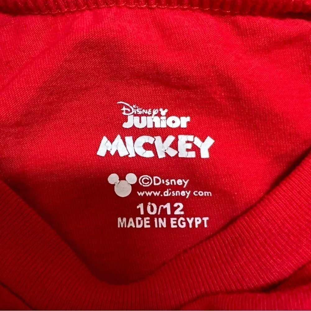 Boys Disney Junior Mickey Mouse Tee Shirt And Short Set Size 10/12